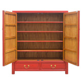 SHOE CABINET FLEUR 2DW2DR RED WASH MQZ-36
