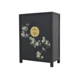SHOE CABINET FLEUR 2DR DARK WOOD MQZ-38