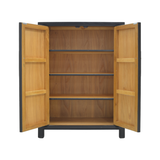 SHOE CABINET FLEUR 2DR DARK WOOD MQZ-38