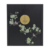 SHOE CABINET FLEUR 2DR DARK WOOD MQZ-38