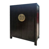 SHOE CABINET ORIENT 2DR DARK WOOD MQZ-38
