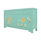 SIDEBOARD FLEUR 4DW4DR TURQUOISE WASH MQZ-01