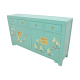 SIDEBOARD FLEUR 4DW4DR TURQUOISE WASH MQZ-01