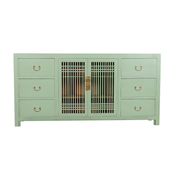 SIDEBOARD LATTICE 6DW2DR MINT WASH MQZ-34