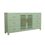 SIDEBOARD LATTICE 6DW2DR MINT WASH MQZ-34