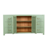 SIDEBOARD LATTICE 6DW2DR MINT WASH MQZ-34