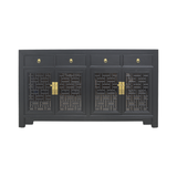 SIDEBOARD MING 4DW4DR BLACK WASH MQZ-42