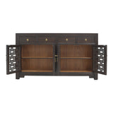 SIDEBOARD MING 4DW4DR DARK WOOD MQZ-42