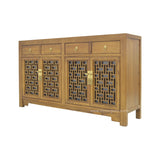 SIDEBOARD MING 4DW4DR LT WOOD MQZ-42