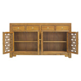 SIDEBOARD MING 4DW4DR LT WOOD MQZ-42