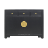 SIDEBOARD ORIENT 3DW2DR BLACK WASH MQZ-43