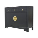 SIDEBOARD ORIENT 3DW2DR BLACK WASH MQZ-43