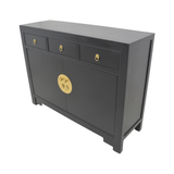 SIDEBOARD ORIENT 3DW2DR BLACK WASH MQZ-43