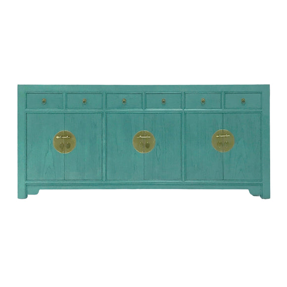 SIDEBOARD ORIENT 6DW6DR TURQUOISE WASH MQZ-18