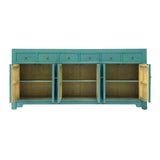 SIDEBOARD ORIENT 6DW6DR TURQUOISE WASH MQZ-18