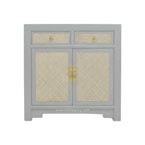 SIDEBOARD RATTAN 2DW2DR GREY WASH MQ-03