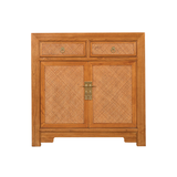 SIDEBOARD RATTAN 2DW2DR LIGHT WOOD MQ-03
