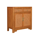 SIDEBOARD RATTAN 2DW2DR LIGHT WOOD MQ-03