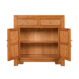SIDEBOARD RATTAN 2DW2DR LIGHT WOOD MQ-03
