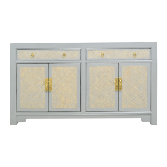 SIDEBOARD RATTAN 2DW4DR GREY WASH MQ-04