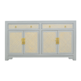 SIDEBOARD RATTAN 2DW4DR GREY WASH MQ-04