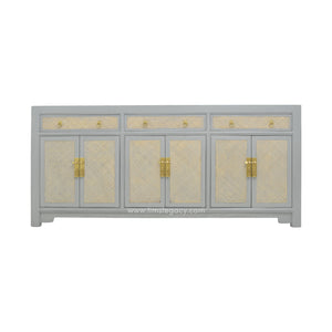 SIDEBOARD RATTAN 3DW6DR GREY WASH MQZ-305