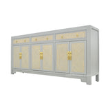 SIDEBOARD RATTAN 3DW6DR GREY WASH MQZ-305