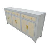 SIDEBOARD RATTAN 3DW6DR GREY WASH MQZ-305