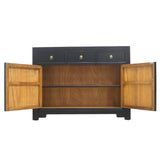 SIDEBOARD FLEUR 3DW2DR BLACK WASH MQZ-43