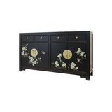 SIDEBOARD FLEUR 4DW4DR BLACK WASH MQZ-01