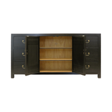 SIDEBOARD LATTICE 6DW2DR BLACK WASH MQZ-34