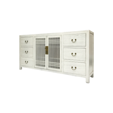 SIDEBOARD LATTICE 6DW2DR WHITE WASH MQZ-34