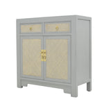 SIDEBOARD RATTAN 2DW2DR GREY WASH MQ-03