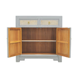 SIDEBOARD RATTAN 2DW2DR GREY WASH MQ-03