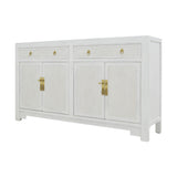 SIDEBOARD RATTAN 2DW4DR WHITE WASH MQ-04