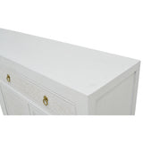 SIDEBOARD RATTAN 2DW4DR WHITE WASH MQ-04