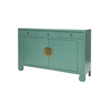 SIDEBOARD SCROLL 3DW2DR TURQUOISE WASH MQZ-19