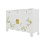 SIDEBOARD SCROLL FLEUR WHITE WASH MQZ-19