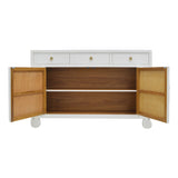 SIDEBOARD SCROLL FLEUR WHITE WASH MQZ-19