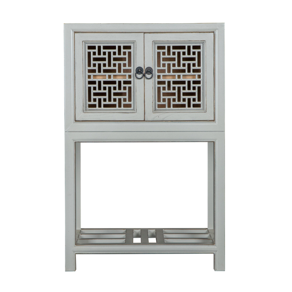 SIDE CABINET MING 2DR GREY X-24