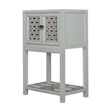 SIDE CABINET MING 2DR GREY X-24