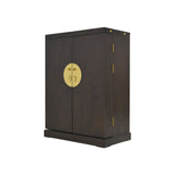 SMALL WINE BAR ORIENT DARK WOOD MQZ-46