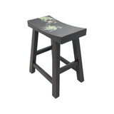 STOOL FLEUR BLACK M-01