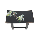 STOOL FLEUR BLACK M-01