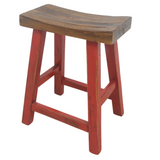STOOL SADDLE RED MQZ-206