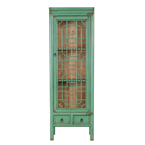 TALL CABINET WINDOW PANEL 2DW1DR GREEN X-18
