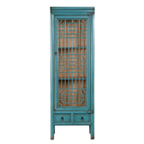 TALL CABINET WINDOW PANEL 2DW1DR TURQUOISE X-19