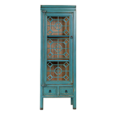 TALL CABINET WINDOW PANEL 2DW1DR TURUQOISE X-16