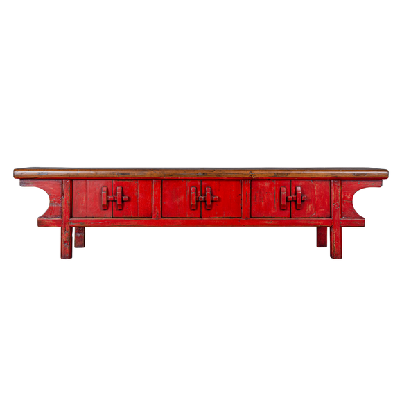 TV CONSOLE 6DR DONGBEI RED X-48