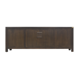 TV CONSOLE LATTICE W/ FLEUR 1.8M DARK WOOD